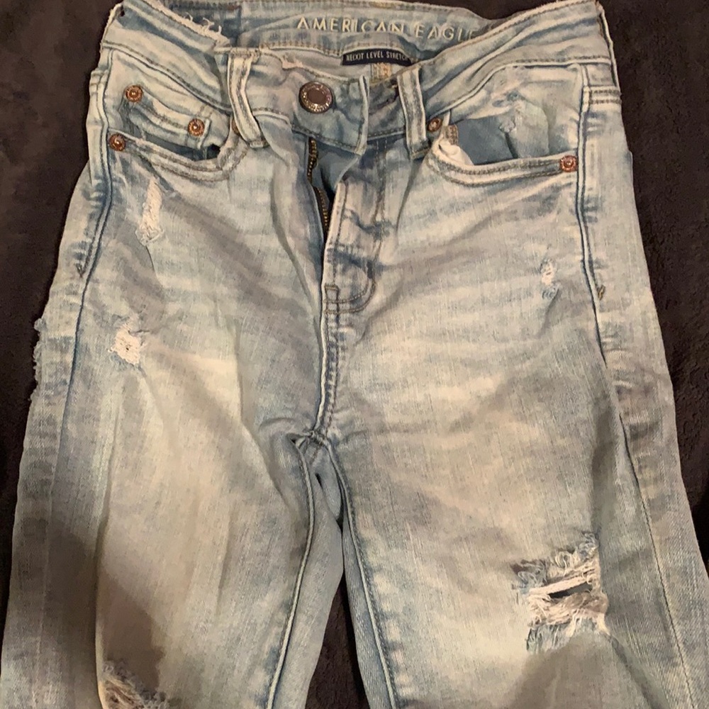 American eagle high rise jeggings/jeans size 0 short